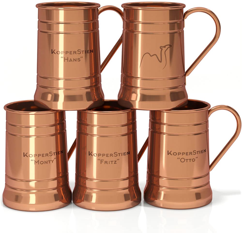 3D renders of copper mug