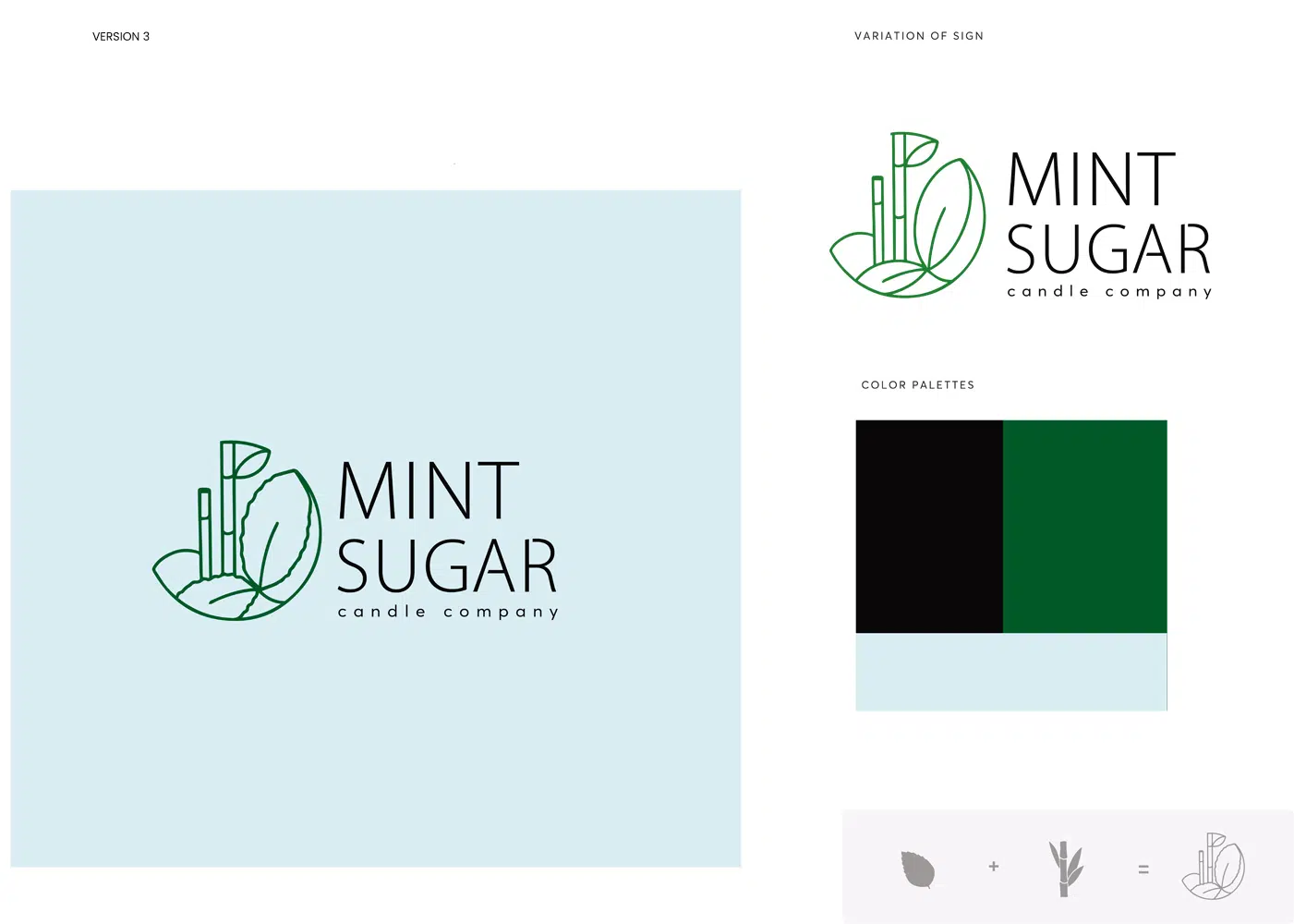 Mint Sugar logo presentation
